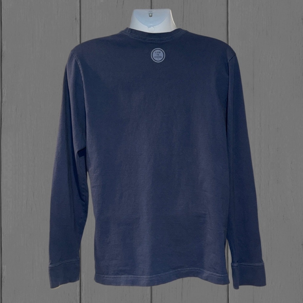 Life Is Good Long Sleeve Graphic Tee | Size M | Sports Theme 365 Shirt - Picture 3 of 8